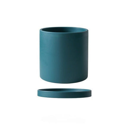 Pflaniva Blumentopf - Keramik, Elegantes Design mit Wasserablaufloch und Untersetzer 13
