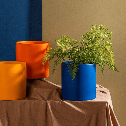 Pflaniva Blumentopf - Keramik, Elegantes Design mit Wasserablaufloch und Untersetzer 7