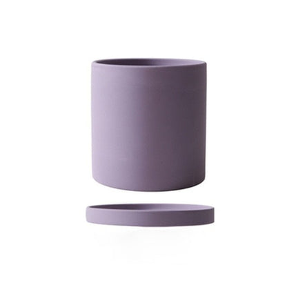 Pflaniva Blumentopf - Keramik, Elegantes Design mit Wasserablaufloch und Untersetzer 9