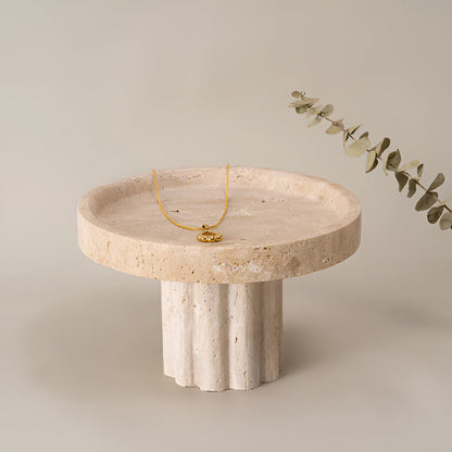 Pietro Serviertablett - Natürlicher Travertin, Minimalistisch 3