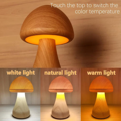 Pino Tischlampe - Holz, Wiederaufladbar, Kabellos 5
