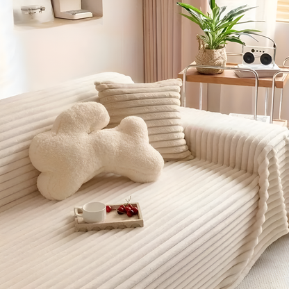 Plura Sofaüberwurf - Plüsch, Gesteppt, Warm 2