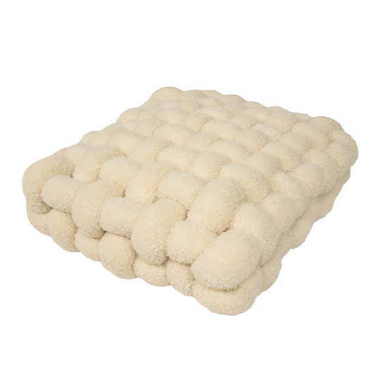 Plüsch Bouclé Kissen - Weicher Lammsamt, Kreatives Design für Sofa und Bett 0
