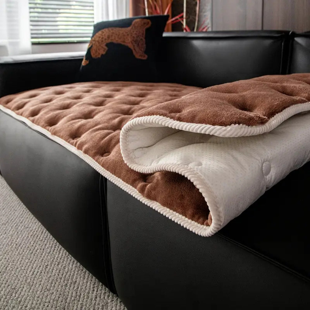 Plushy Sofa Cover - Mikrofasermischung, Luxuriös Getuftet Sofabezug 3