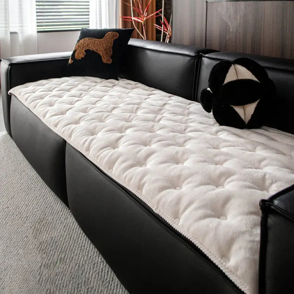 Plushy Sofa Cover - Mikrofasermischung, Luxuriös Getuftet Sofabezug 6