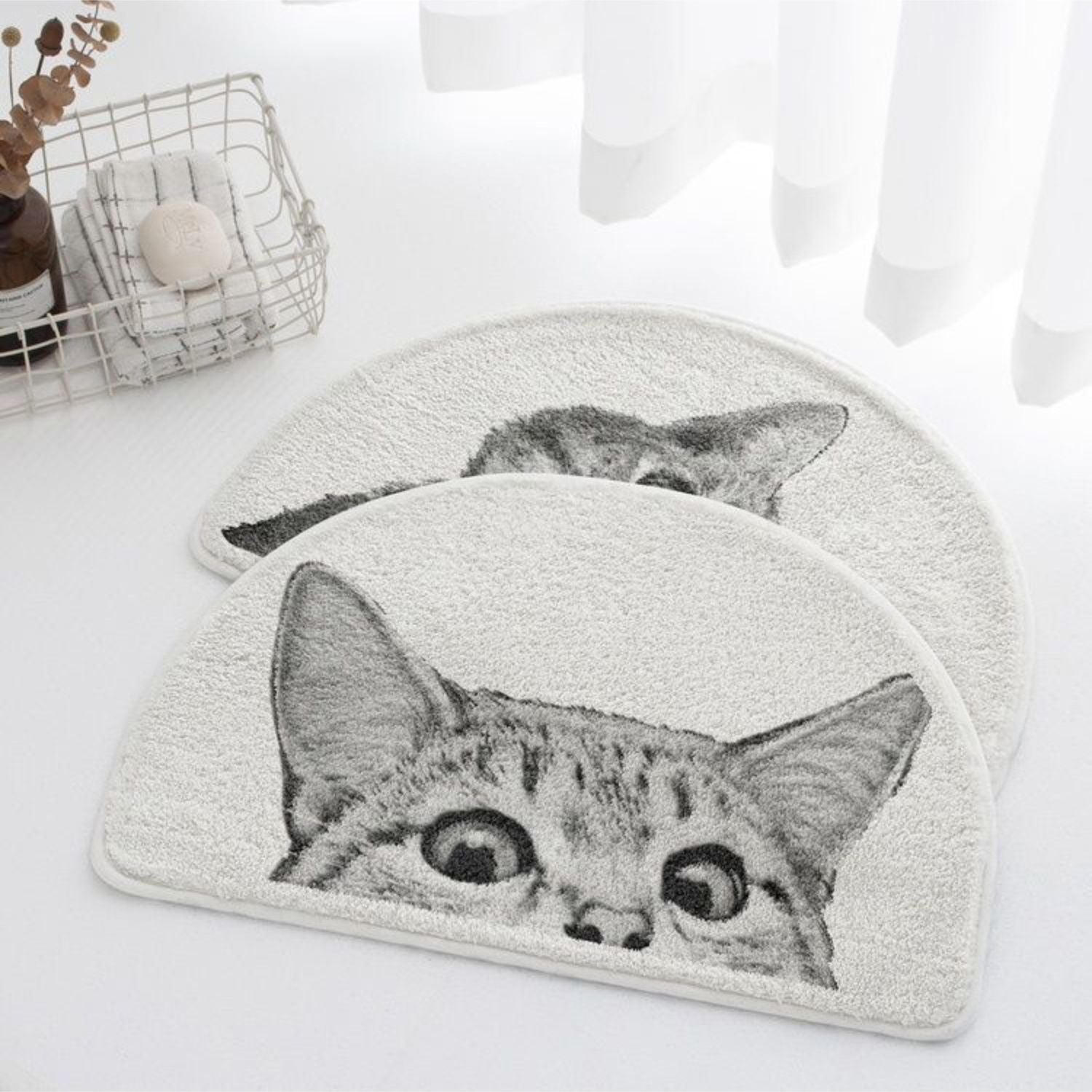 Purrfect Kitty Badematte - Weiches Polyester, Rutschfestes Design 1