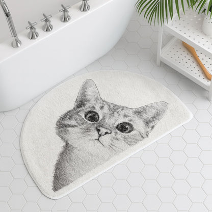 Purrfect Kitty Badematte - Weiches Polyester, Rutschfestes Design 3