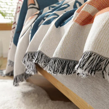 Quaste Tide Sofabezug - Baumwoll-Leinen-Mischung, Atmungsaktiv, Jacquard Design 5