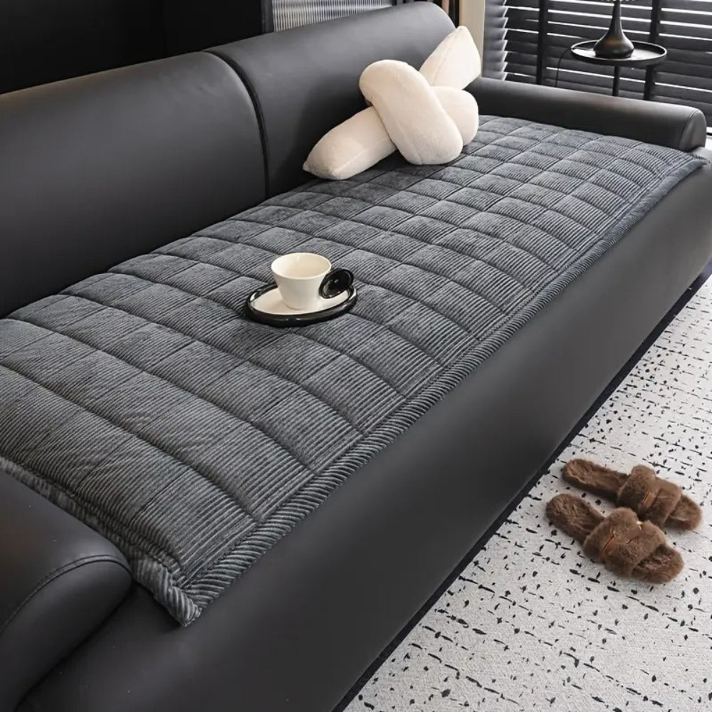 QuiltGuard™ - Sofaüberwurf Gesteppt - Modernes Design - Rutschfester Sofaschutz