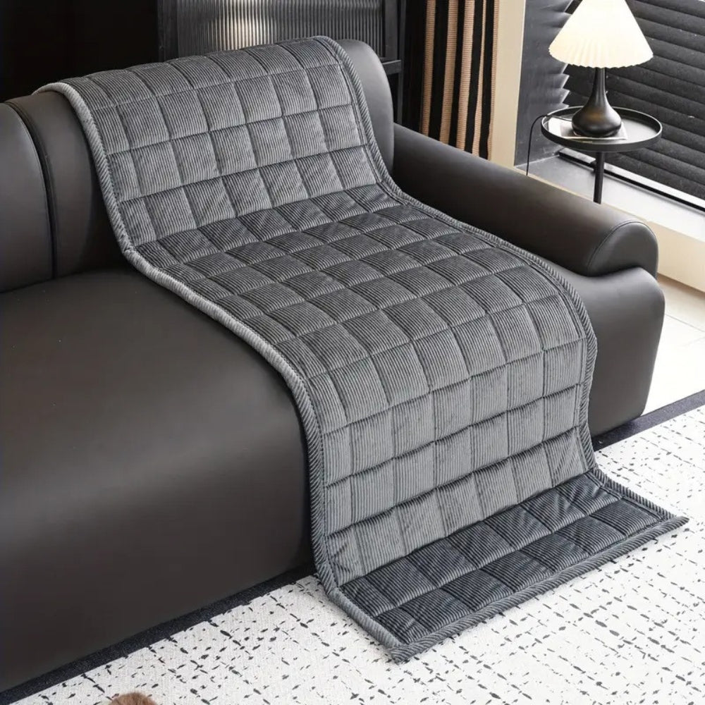 QuiltGuard™ - Sofaüberwurf Gesteppt - Modernes Design - Rutschfester Sofaschutz