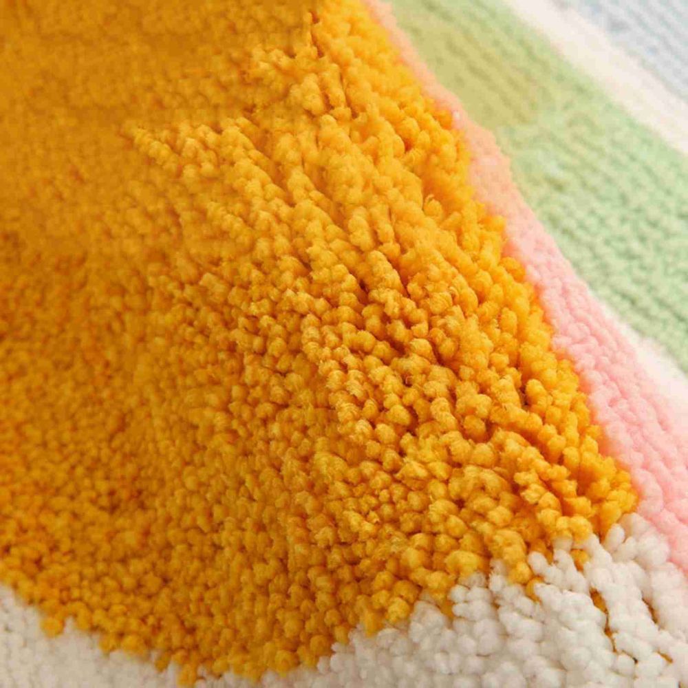 Raina Badematte - Mikrofasermischung, Rutschfest, Regenbogen-Sonnenuntergang Design 6