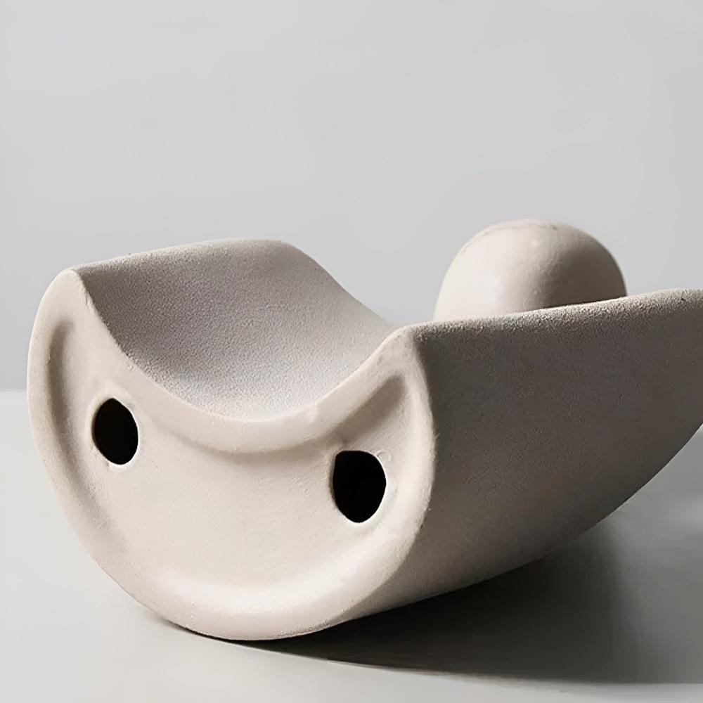 Ravello Keramikskulptur - Robuste Keramik, Elegantes Grau 7