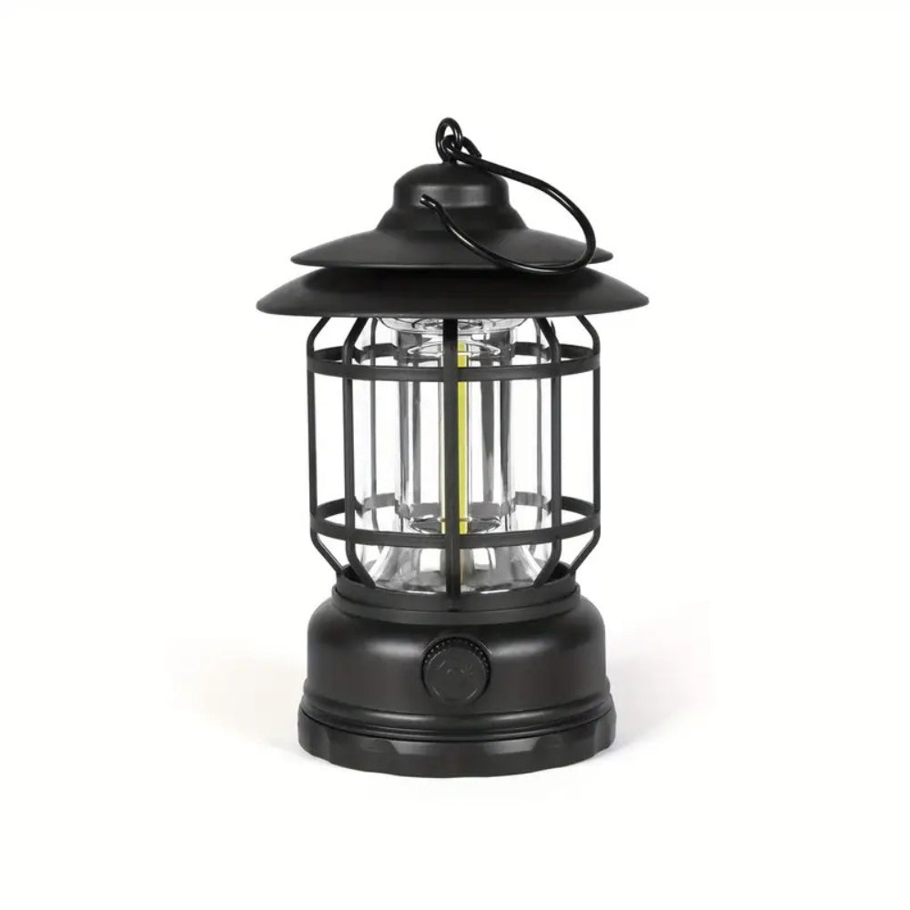 RetroGlow Camping Lampe - Tragbare Dimmbare LED Laterne 0