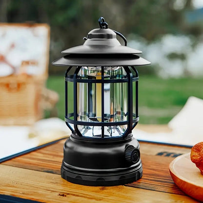 RetroGlow Camping Lampe - Tragbare Dimmbare LED Laterne 2