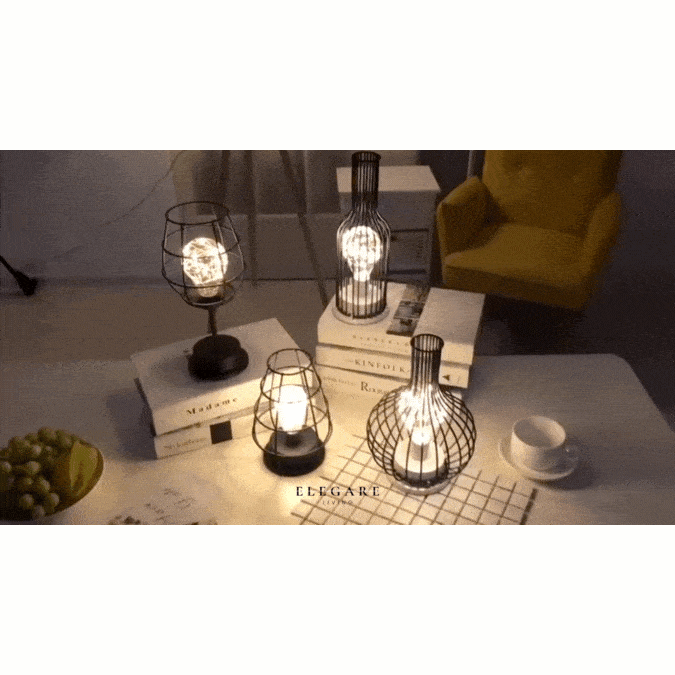 Rivano LED Tischleuchte - Retro Design, Augenschonend für Nachttisch und Schreibtisch 6