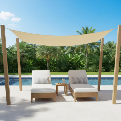 Rivano Sonnensegel Rechteckig - Wasserdicht, UV-Schutz für Terrasse und Balkon 8