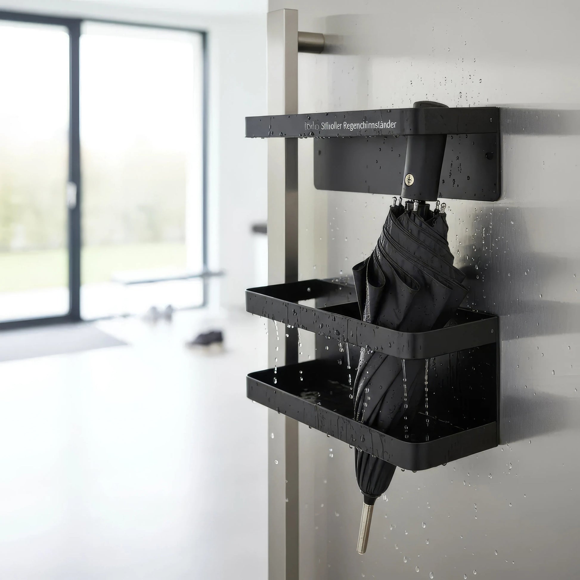 Rivo Regenschirmständer - Höhenverstellbar mit Tropfschale, Modernes Design 4