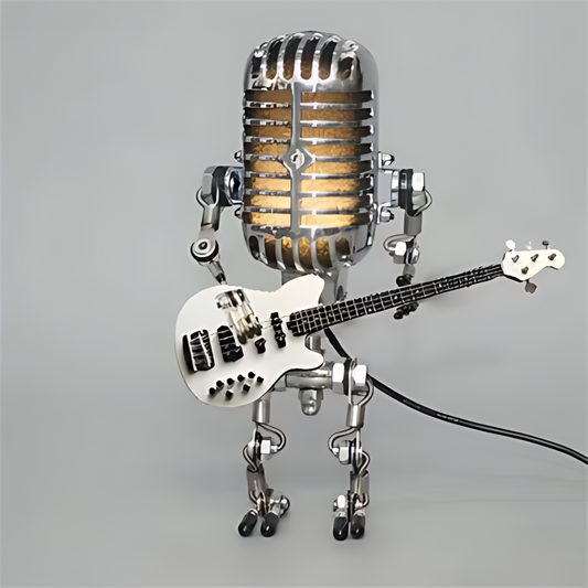 Rivo Tischlampe - Metall, LED Beleuchtung in Gitarrenform 1