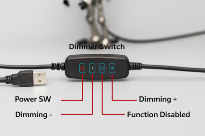 Rivo Tischlampe - Metall, LED Beleuchtung in Gitarrenform 4