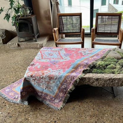 AztecLoom™ – Boho Azteken Tapestry Decke Mikrofaser Reversibel – Boho Tapestry Decke