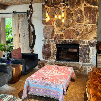 AztecLoom™ – Boho Azteken Tapestry Decke Mikrofaser Reversibel – Boho Tapestry Decke