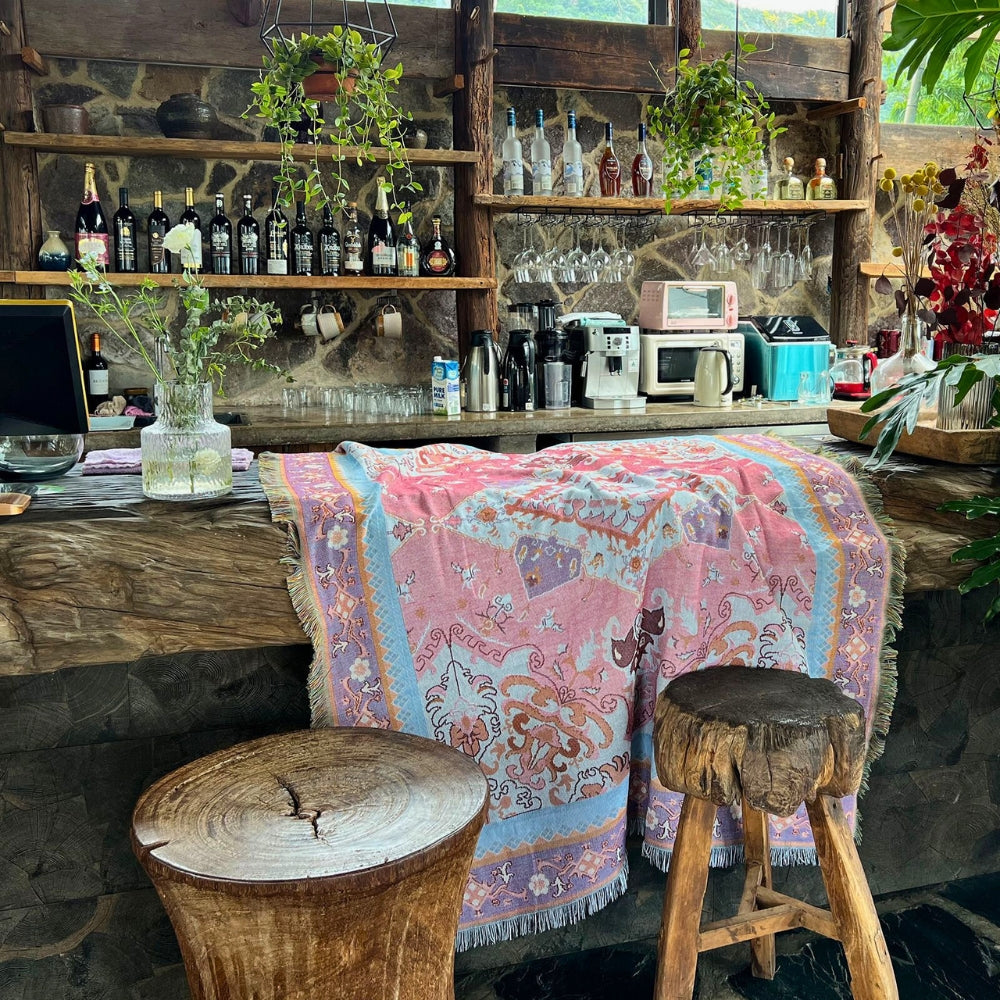 AztecLoom™ – Boho Azteken Tapestry Decke Mikrofaser Reversibel – Boho Tapestry Decke