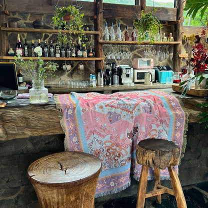 AztecLoom™ – Boho Azteken Tapestry Decke Mikrofaser Reversibel – Boho Tapestry Decke