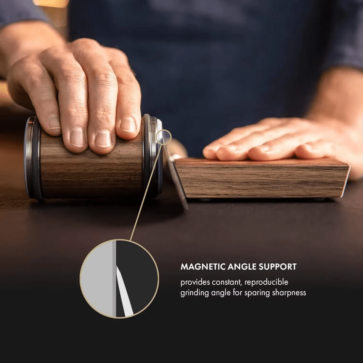 EdgeRoll™ - Rollender Messerschärfer - Präzises Design - Modernes Küchenzubehör