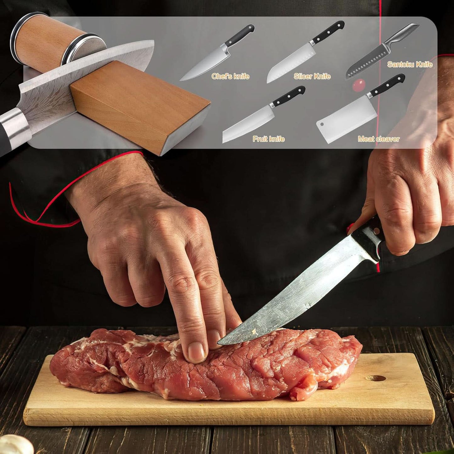EdgeRoll™ - Rollender Messerschärfer - Präzises Design - Modernes Küchenzubehör