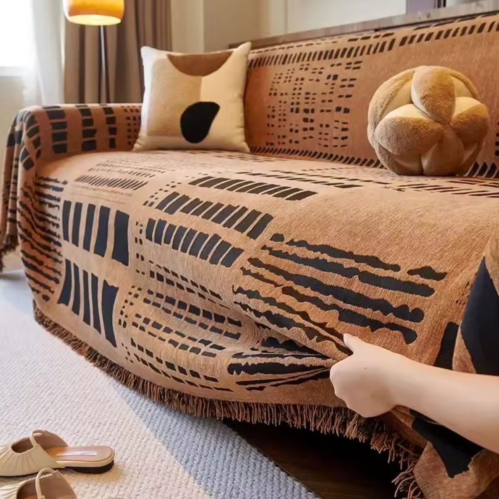 Savaro Sofabezug - Wendbares Geometrisches Design aus Chenille 4