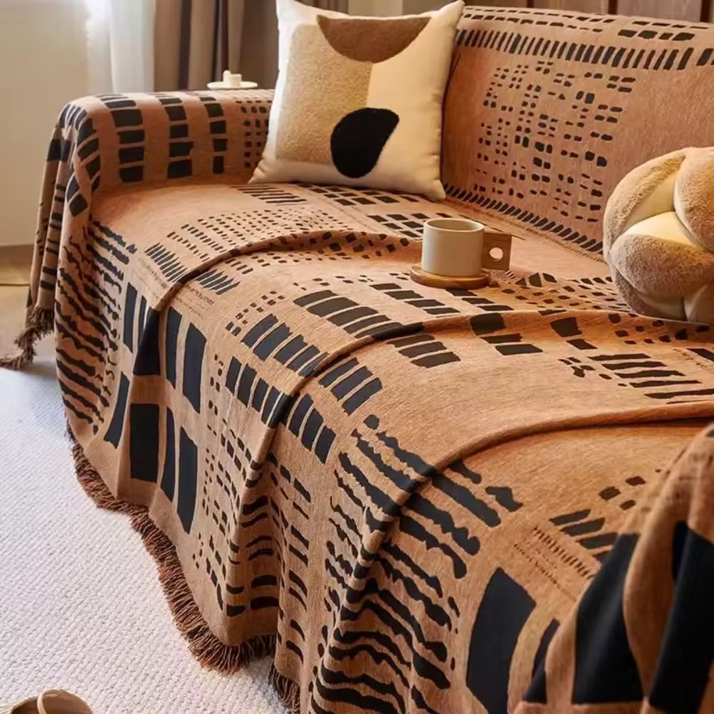 Savaro Sofabezug - Wendbares Geometrisches Design aus Chenille 5