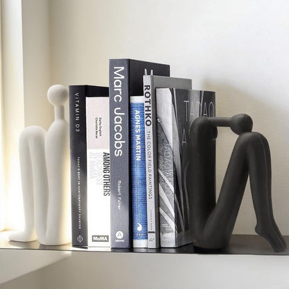 Sculptura Buchstützen - Porzellan, Skulpturales Design, Modern 1