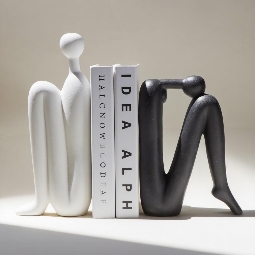 Sculptura Buchstützen - Porzellan, Skulpturales Design, Modern 2
