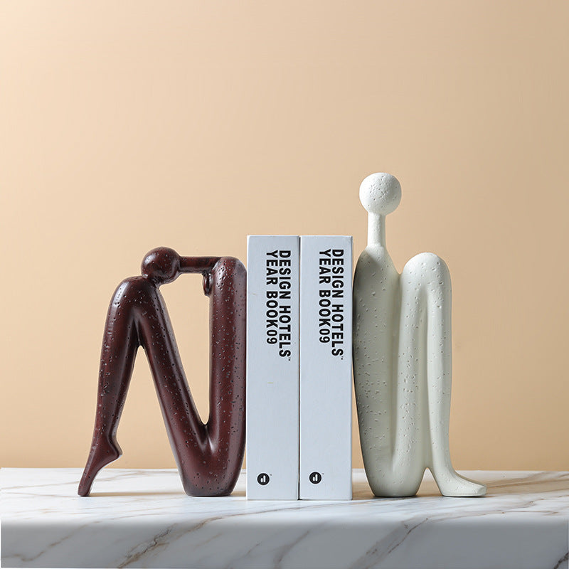 Sculptura Buchstützen - Porzellan, Skulpturales Design, Modern 3