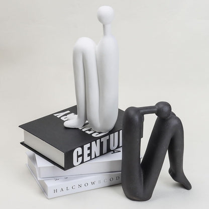 Sculptura Buchstützen - Porzellan, Skulpturales Design, Modern 6