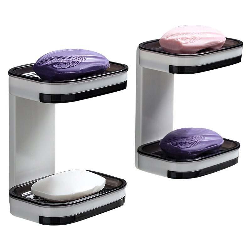 Sensa Seifenschale mit Ablauf - Selbstklebend aus ABS Kunststoff, Ideal für Dusche 5