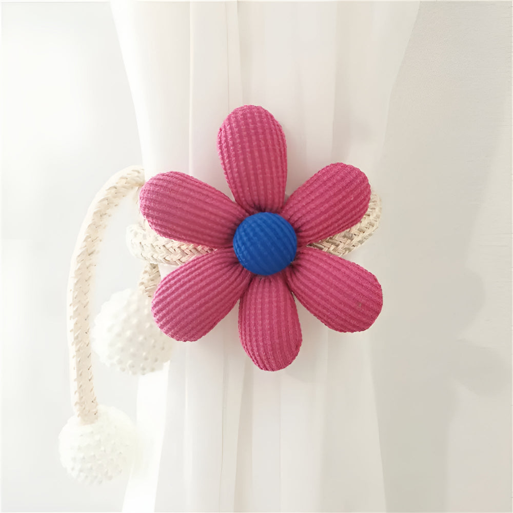Senta Raffhalter für Vorhänge - Florales Design mit Perlenakzent, Gardinenzubehör 8