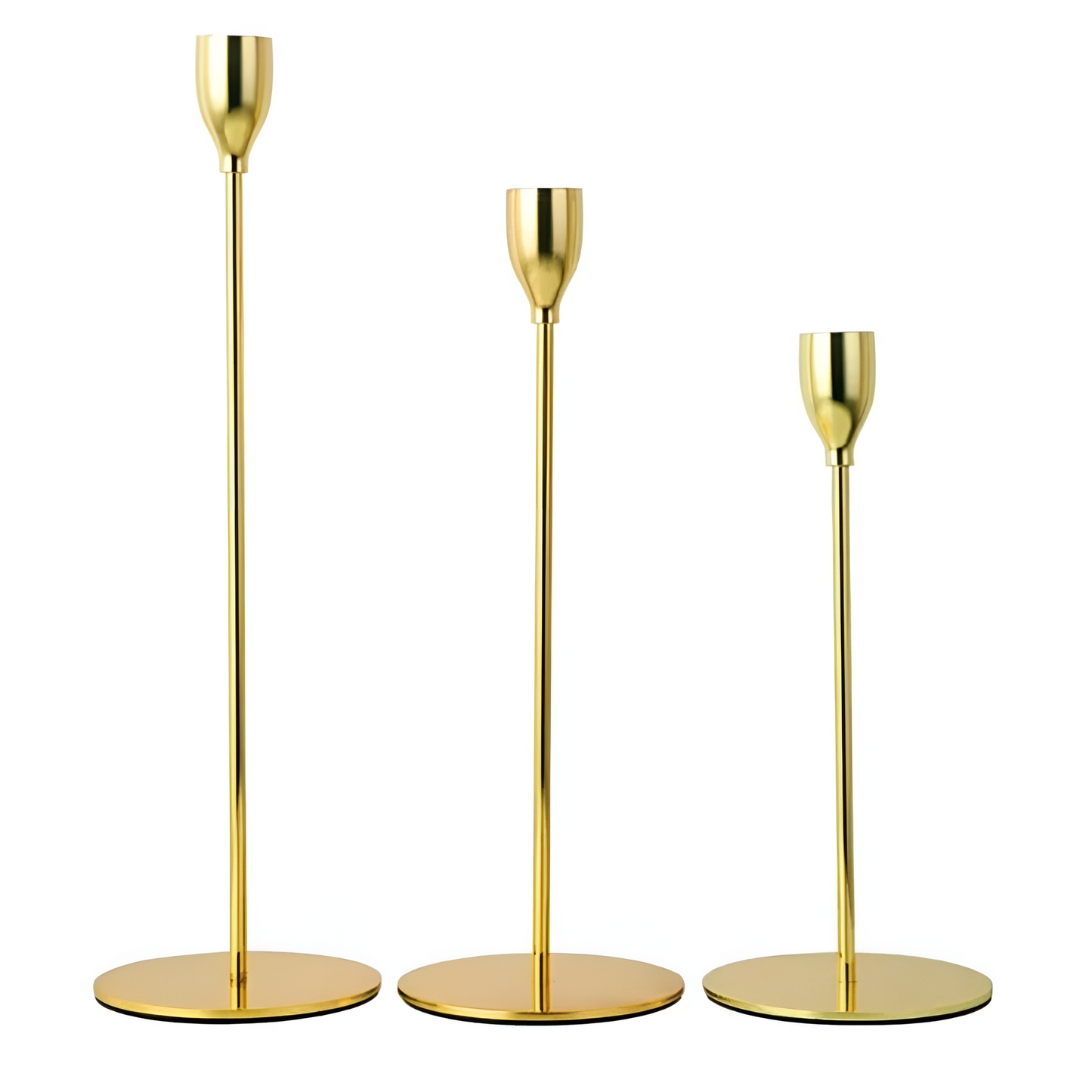 Sento Kerzenhalter Set - Metall, 3-teilig, Für Stabkerzen 1