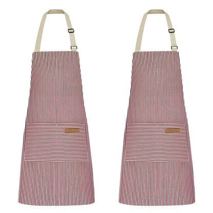 Sento Küchenschürzen Set - Ölabweisend, Verstellbar, Mit Taschen 0