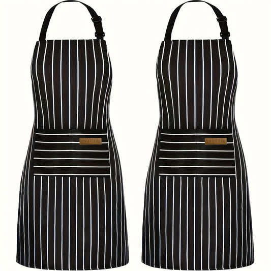 Sento Küchenschürzen Set - Ölabweisend, Verstellbar, Mit Taschen 1