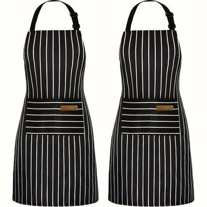 Sento Küchenschürzen Set - Ölabweisend, Verstellbar, Mit Taschen 2