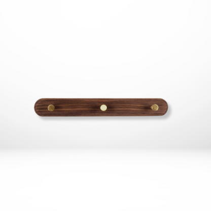 Sento Wandhaken Garderobe - Naturholz mit Messingakzenten, Platzsparend 10