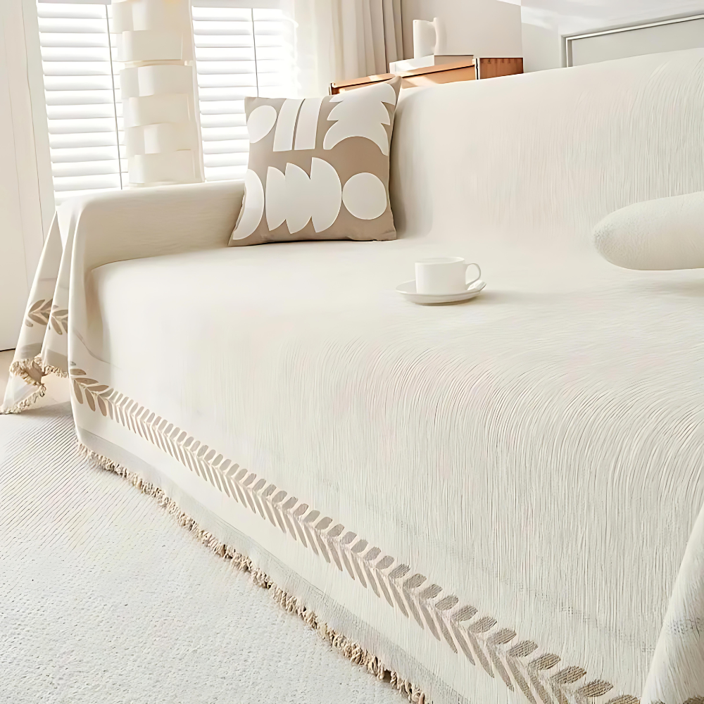 Sera Sofabezug - Mikrofaser-Baumwolle, Rustikales Jacquard-Design 0