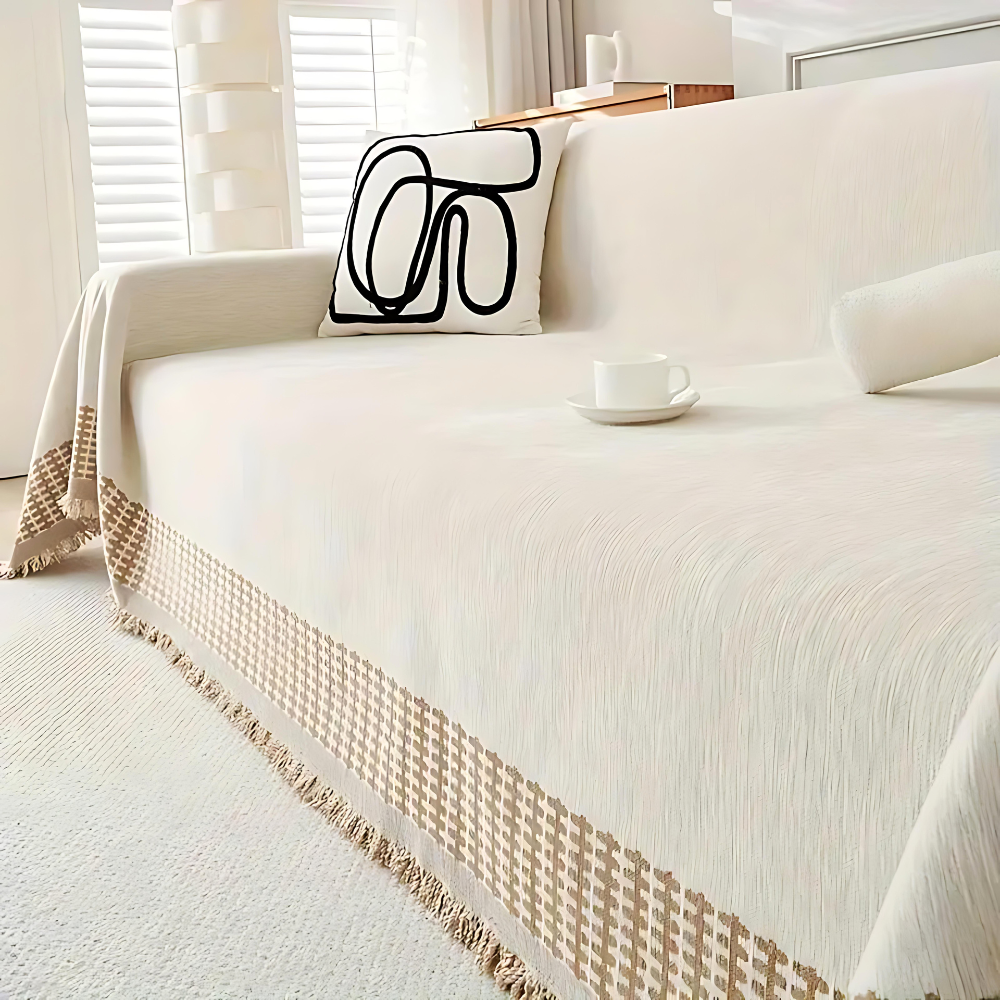 Sera Sofabezug - Mikrofaser-Baumwolle, Rustikales Jacquard-Design 3