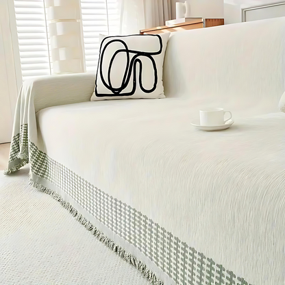 Sera Sofabezug - Mikrofaser-Baumwolle, Rustikales Jacquard-Design 5
