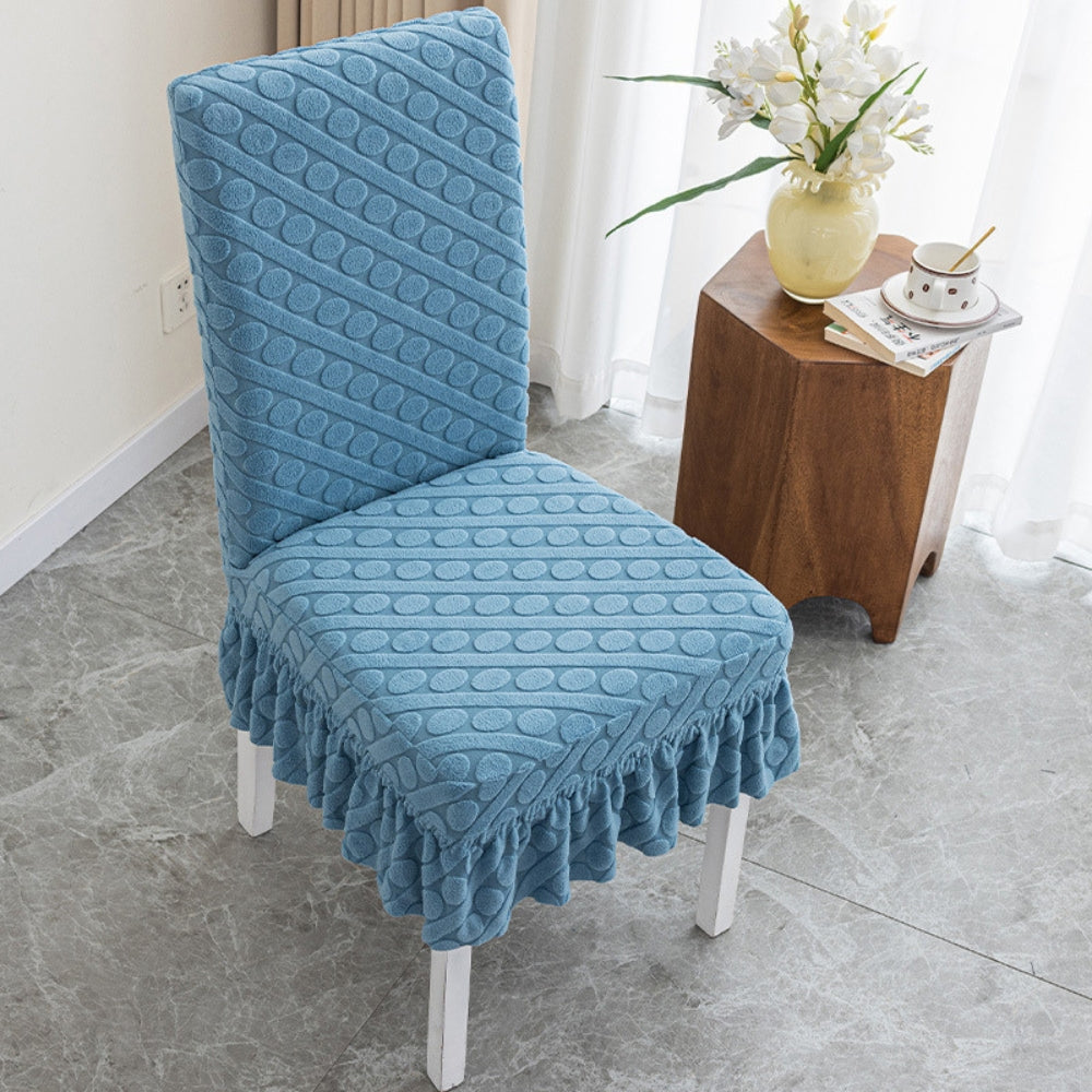 VeloraStretch™ - Elastischer Stuhlbezug - Struktur Stil - Moderner Stuhlschutz