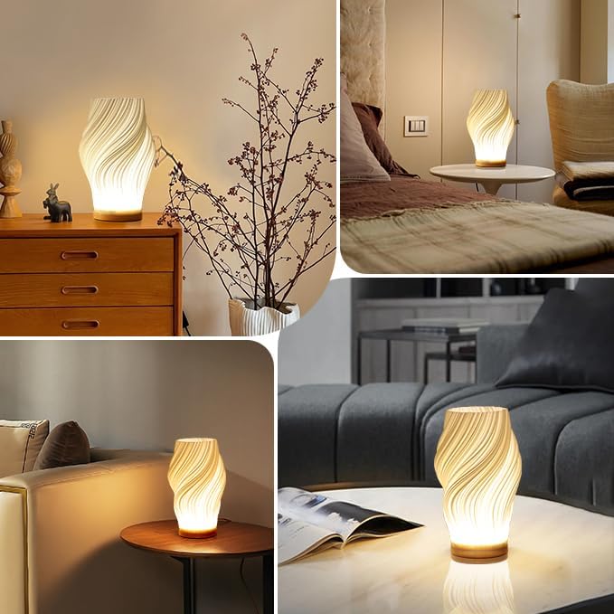 WaveGlow™ - LED Tischlampe - Modernes Design - Dimmbares Stimmungslicht