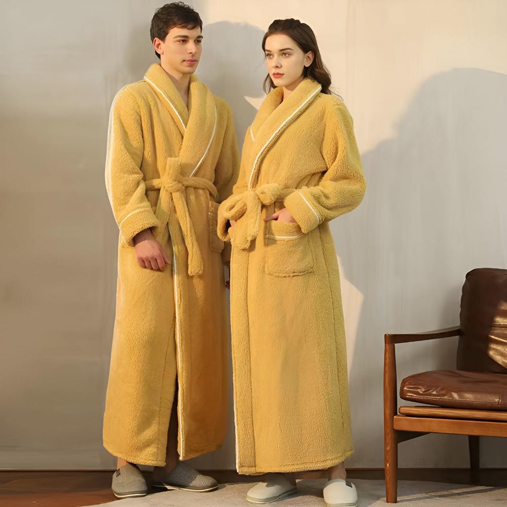 Sierra Bademantel - Korallenfleece, Unisex, Schalkragen 1
