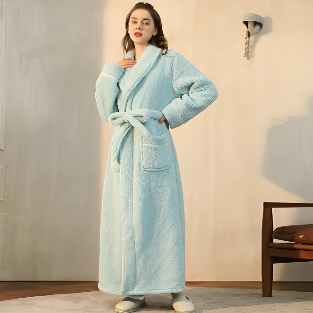 Sierra Bademantel - Korallenfleece, Unisex, Schalkragen 10