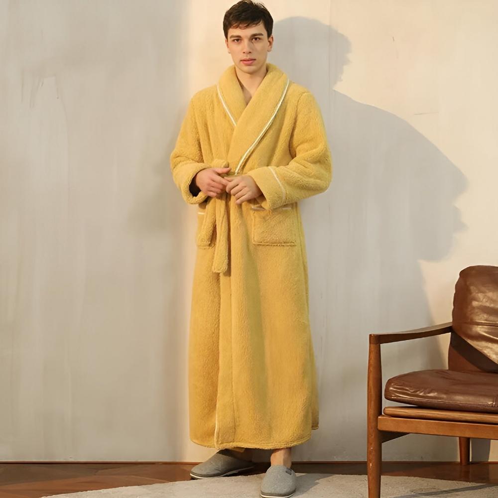 Sierra Bademantel - Korallenfleece, Unisex, Schalkragen 2